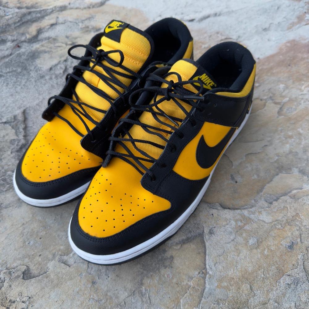 Nike Dunk Low Goldenrod Sneakers Mens 12 Black Yellow
